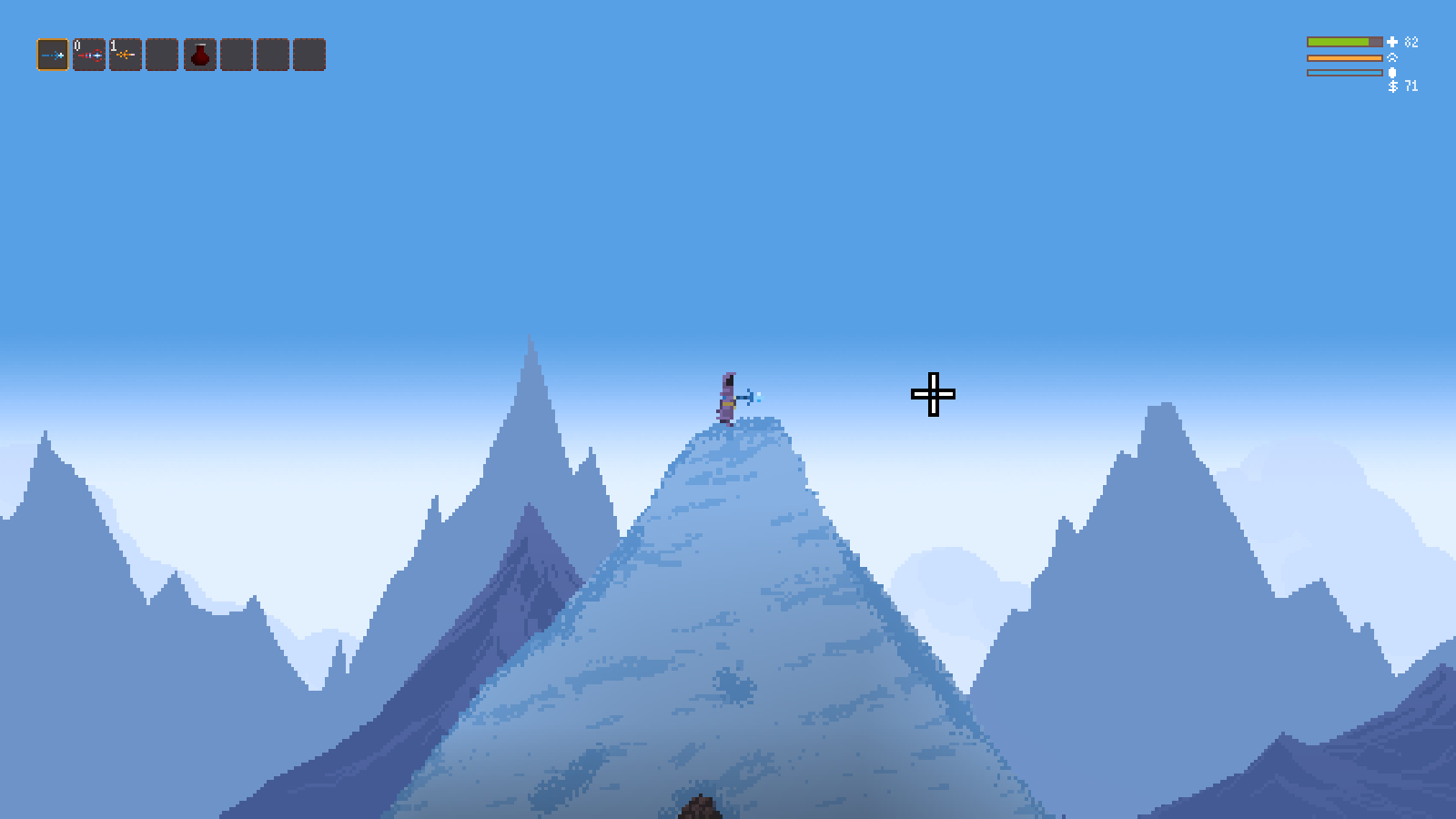 The peak of Mount Secret Area.